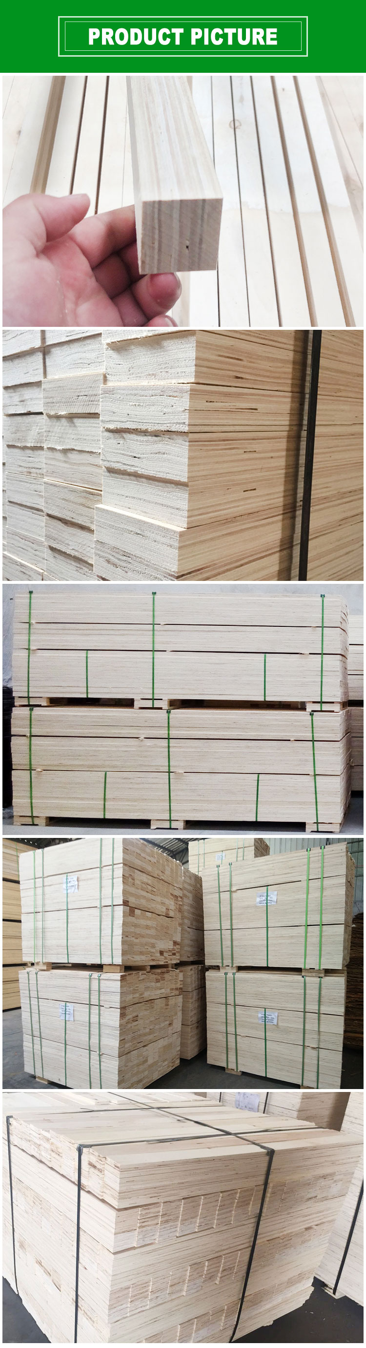 two time hot pressing LVL for wooden pallet(图1)
